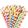 Picture of 72012/1000 - Pack of 1000 Biodegradable Paper Straws in Assorted Colors