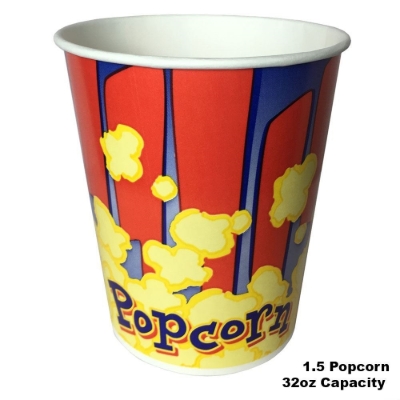 Red and blue popcorn cup 1.5oz