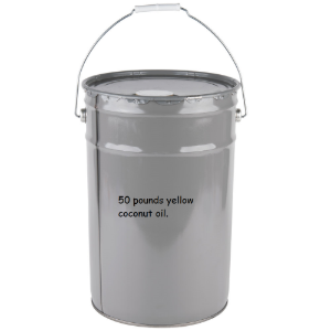 Yellow coconut popping oil 50 lbs pail