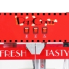 16oz popcorn machine illuminated sign detail