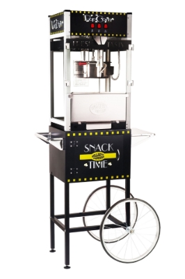 16oz Grand Popper popcorn machine with cart black