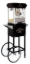 Black 4oz popcorn machine with cart - cart detail