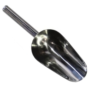 Stainless steel round scoop 4oz