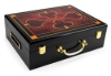 Picture of 13208- Deluxe Wooden poker chips case 500 pcs with suited design