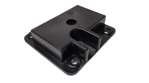 Black gear plate receiver for popcorn machine