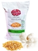 Bullseye popcorn 50lbs bag with popped and unpopped kernels