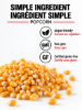 Bullseye yellow butterfly popcorn - simple ingredients